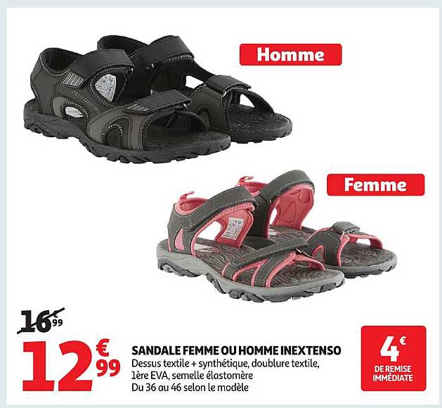 SANDALE FEMME OU HOMME INEXTENSO