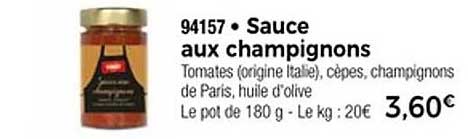 Sauce aux champignons
