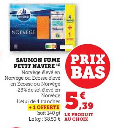 SAUMON FUME PETIT NAVIRE