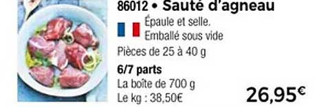 Sauté d'agneau