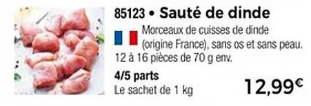 Sauté de dinde
