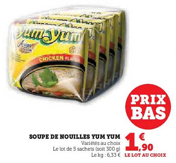 SOUPE DE NOUILLES YUM YUM