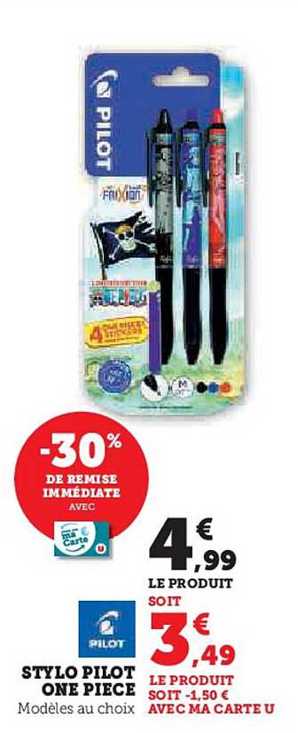 STYLO PILOT ONE PIECE