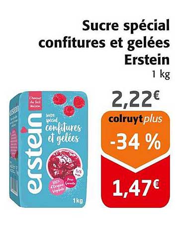 Sucre spécial confitures et gelées Erstein 1 kg