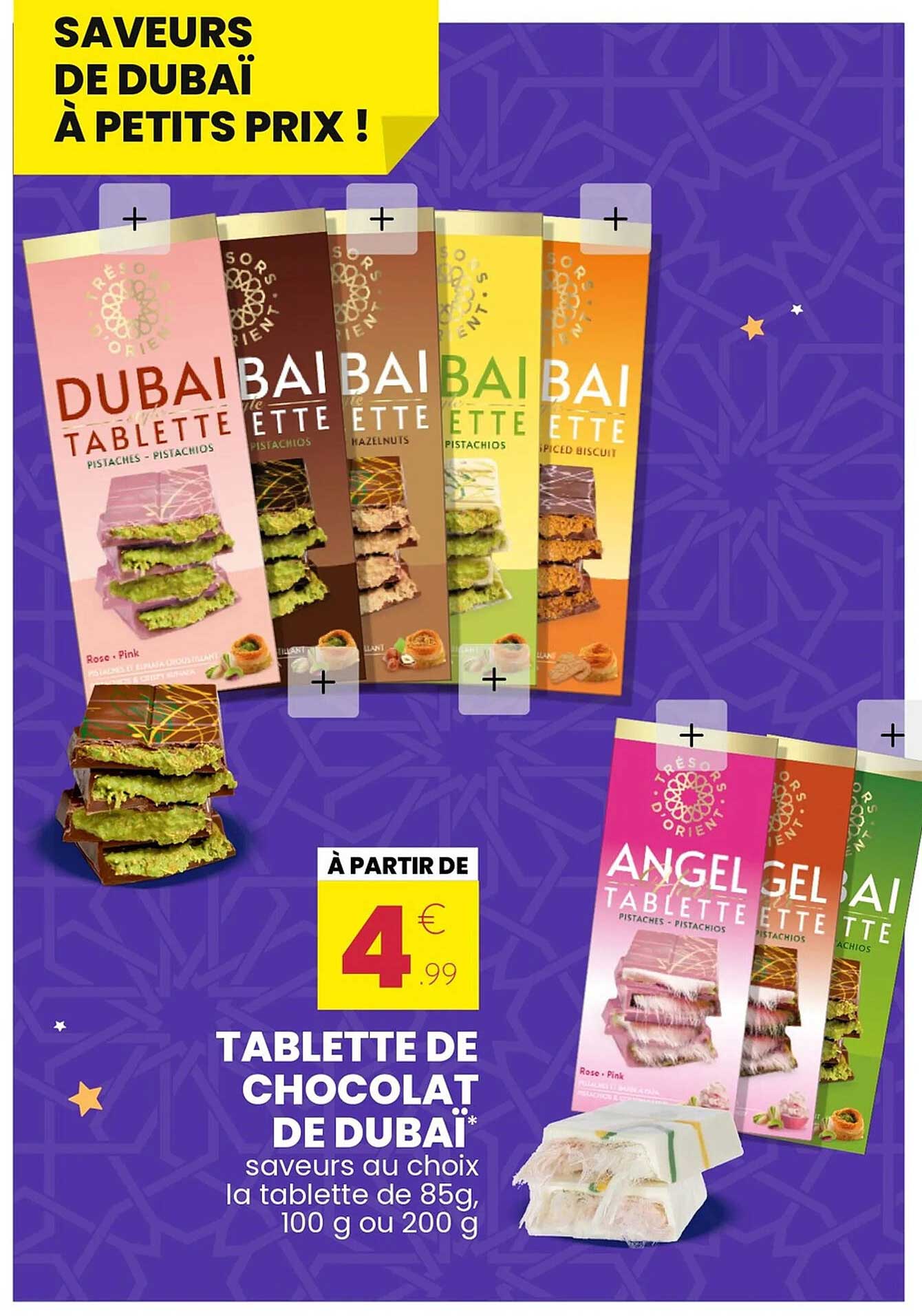 TABLETTE DE CHOCOLAT DE DUBAI*