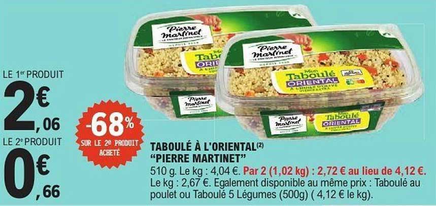 TABOULÉ À L'ORIENTAL(2) "PIERRE MARTINET"