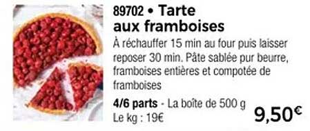 Tarte aux framboises