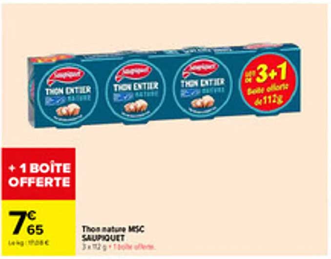 Thon nature MSC SAUPIQUET