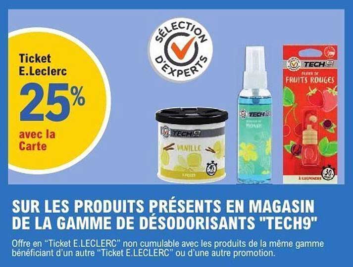 Ticket E.Leclerc 25% avec la Carte