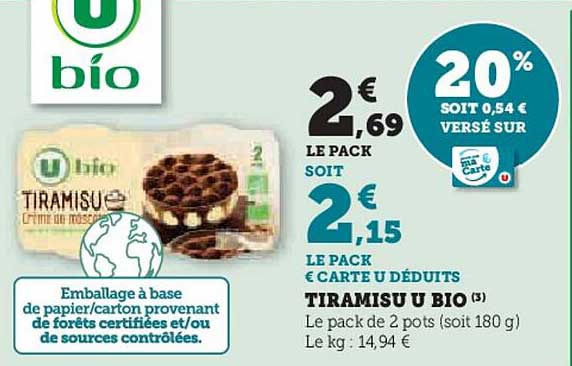 TIRAMISU U BIO