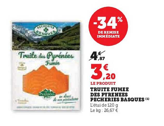 TRUITES FUMÉE DES PYRÉNÉES