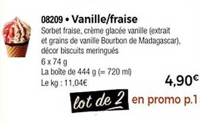 Vanille/fraise