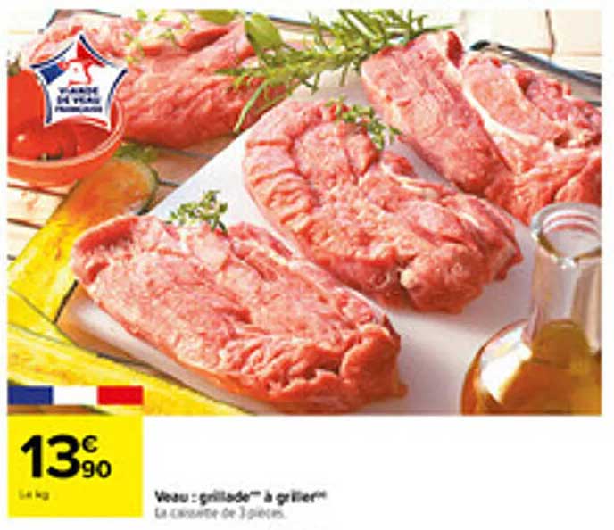 Veau : grillade™ à griller