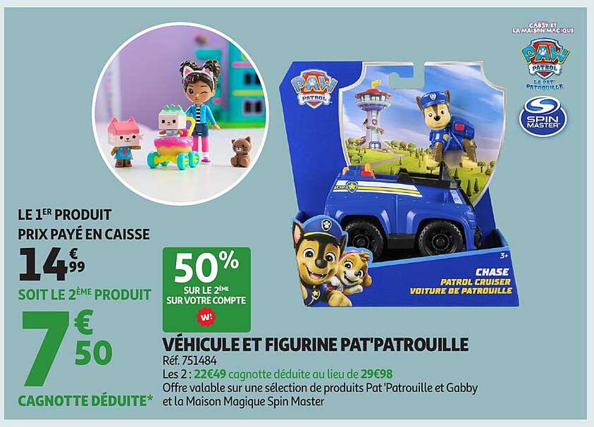 VÉHICULE ET FIGURINE PAT'PATROUILLE