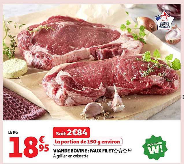 VIANDE BOVINE : FAUX FILET