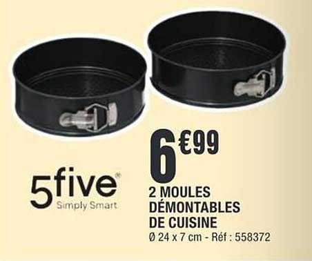 2 MOULES DÉMONTABLES DE CUISINE