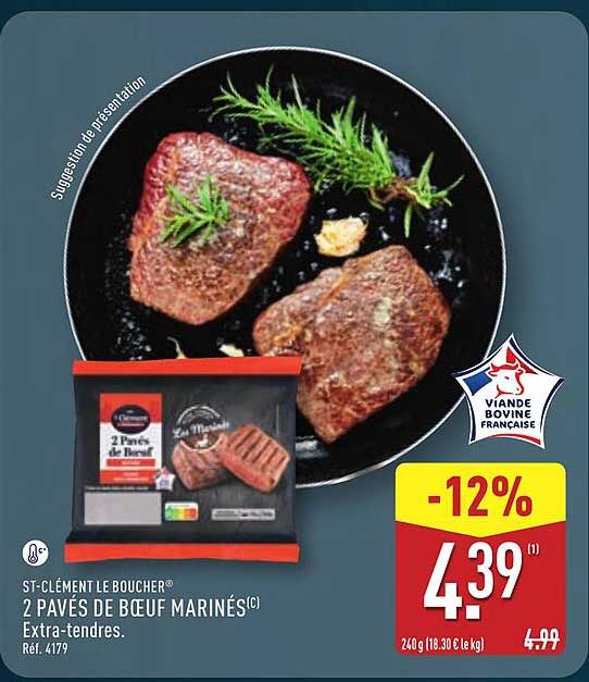 2 PAVÉS DE BŒUF MARINÉS