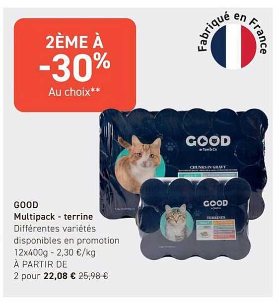 2ème à -30% au choix**