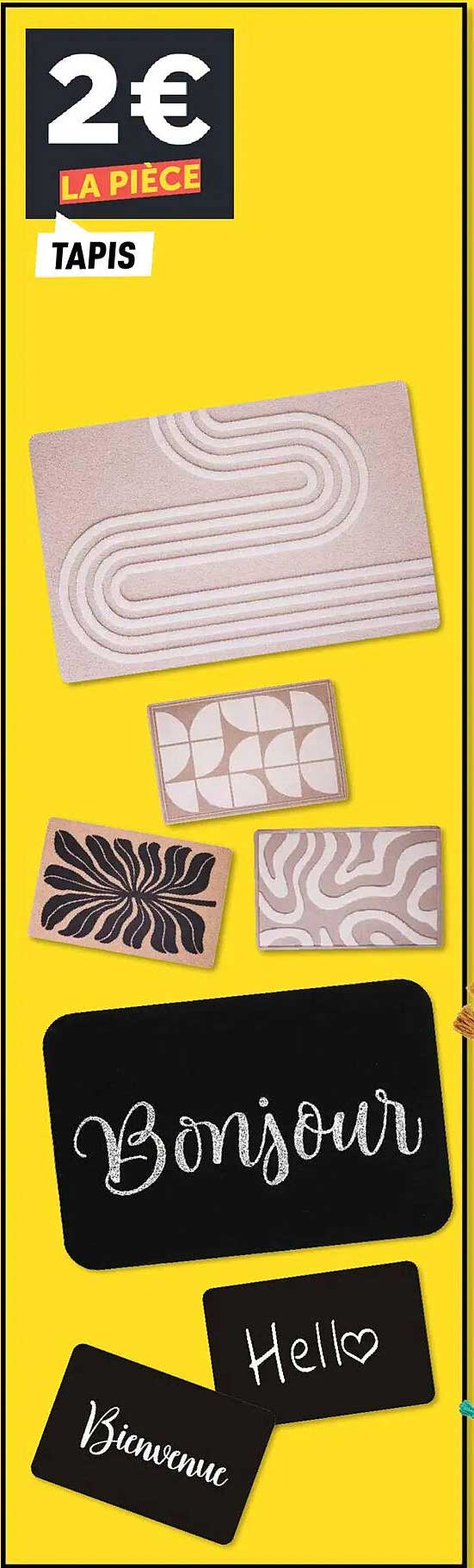 2€ LA PIÈCE TAPIS