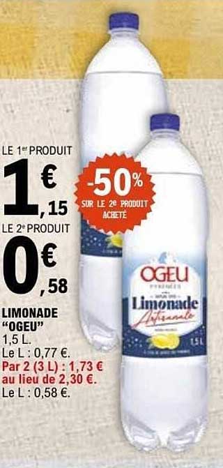 -50% SUR LE 2e PRODUIT ACHETE