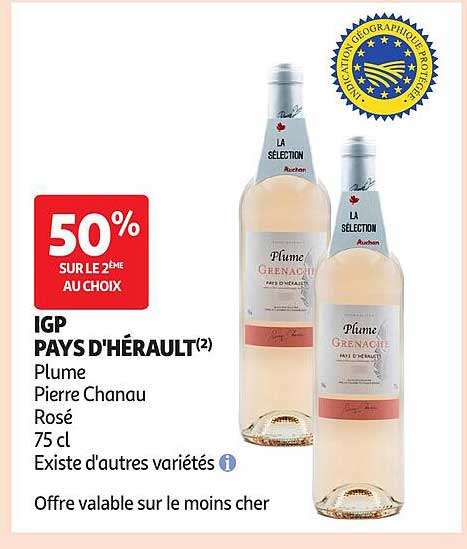 50% SUR LE 2ÈME AU CHOIX