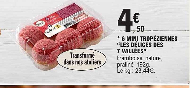 6 MINI TROPÉZIENNES "LES DÉLICES DES 7 VALLÉES"