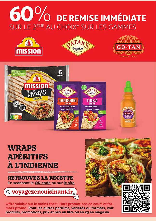 60% DE REMISE IMMÉDIATE SUR LE 2ÈME AU CHOIX* SUR LES GAMMES
