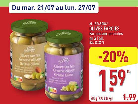 ALL SEASONS® OLIVES FARCIES