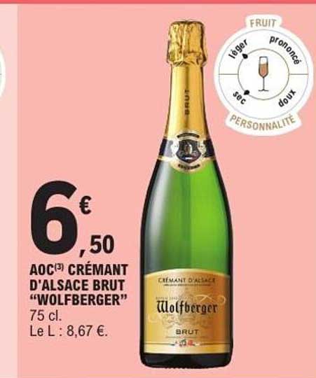 AOC Crémant d’Alsace brut “Wolfberger”