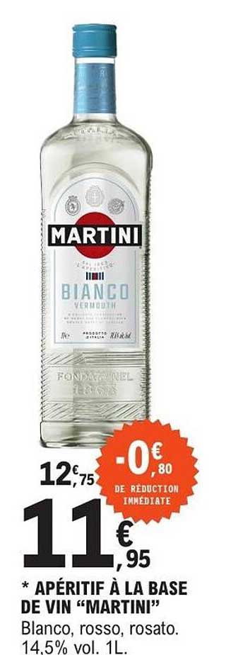 APERITIF A LA BASE DE VIN "MARTINI"