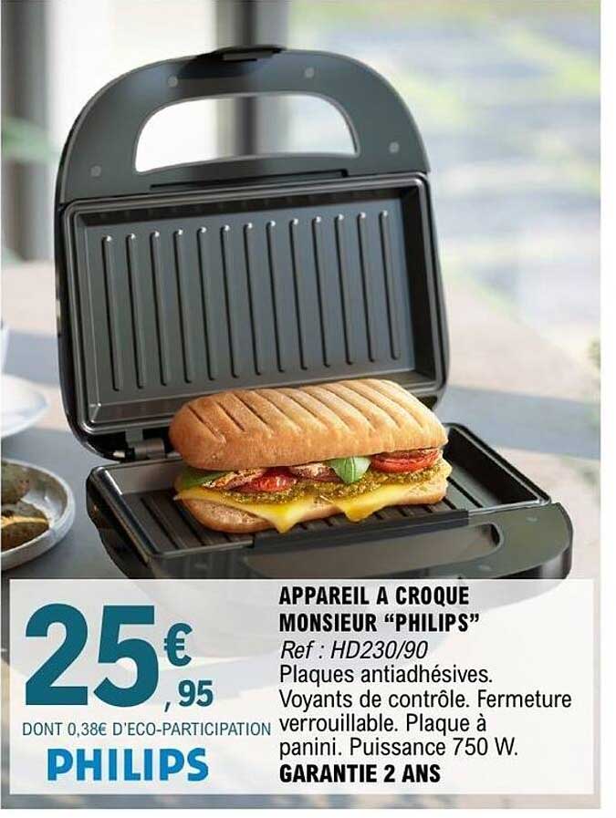 APPAREIL A CROQUE MONSIEUR “PHILIPS”