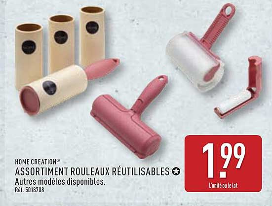 ASSORTIMENT ROULEAUX RÉUTILISABLES