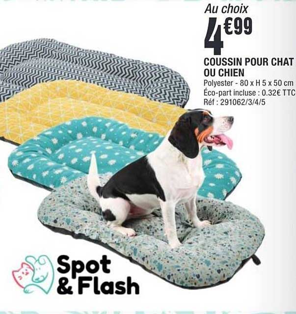 Au choix 4€99 COUSSIN POUR CHAT OU CHIEN