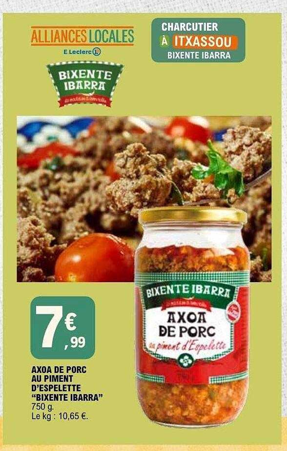 AXOA DE PORC AU PIMENT D’ESPELETTE “BIXENTE IBARRA”
