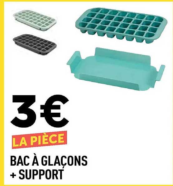 BAC À GLAÇONS + SUPPORT
