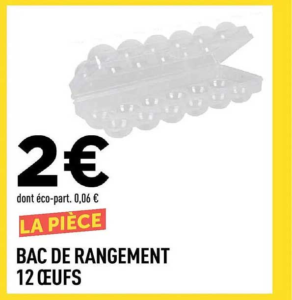 BAC DE RANGEMENT 12 OEUFS