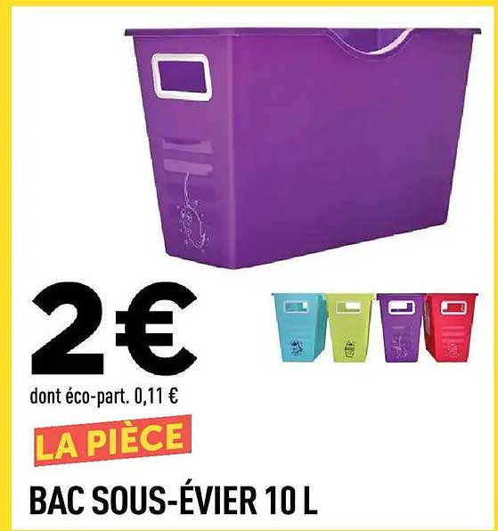 BAC SOUS-ÉVIER 10 L