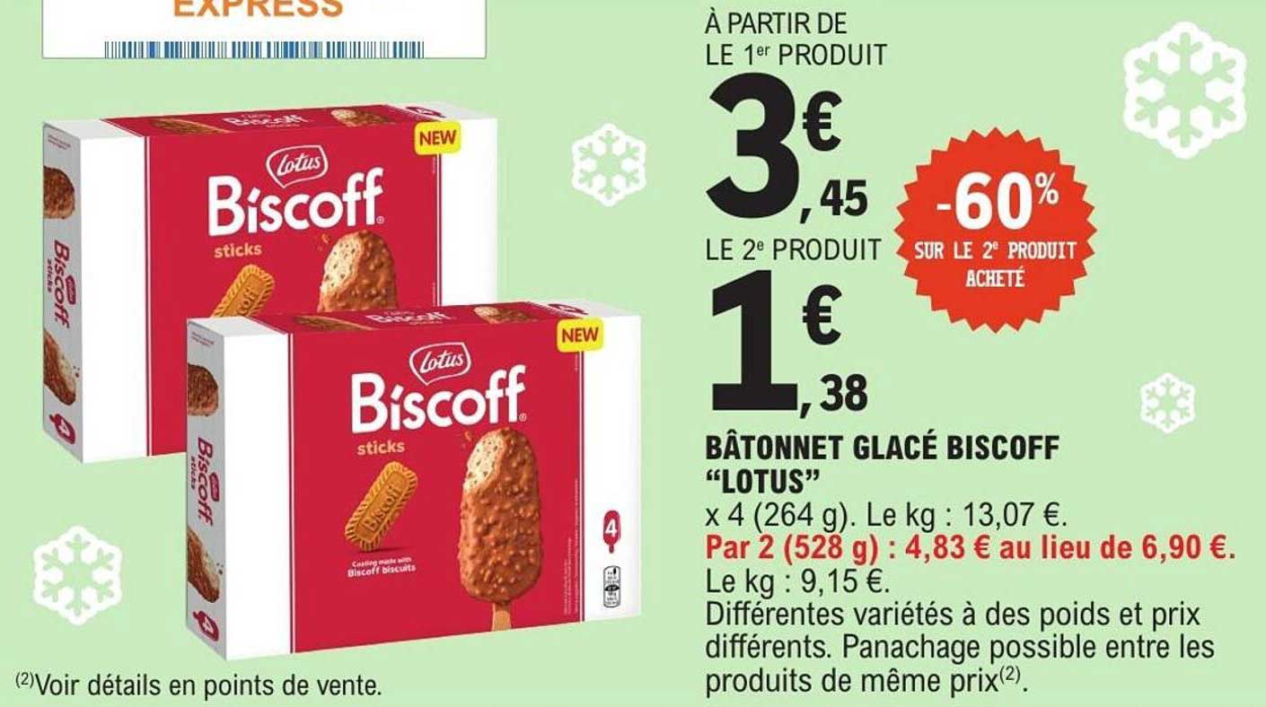 BÂTONNET GLACÉ BISCOFF “LOTUS”