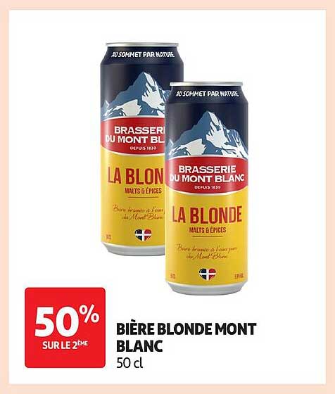 BIÈRE BLONDE MONT BLANC 50 cl