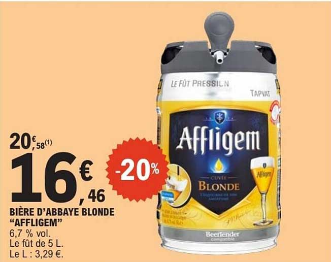 BIÈRE D'ABBAYE BLONDE “AFFLIGEM”