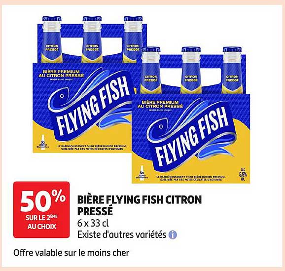 BIÈRE FLYING FISH CITRON PRESSÉ