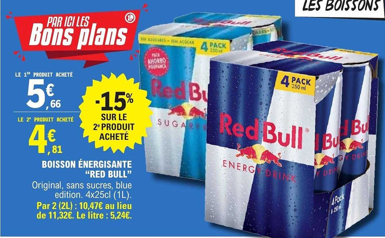 BOISSON ÉNERGISANTE “RED BULL”