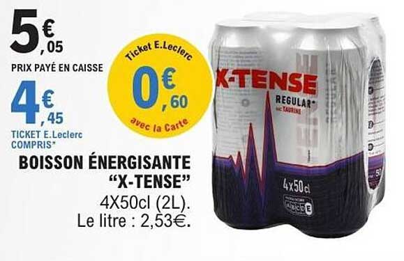 BOISSON ÉNERGISANTE “X-TENSE”