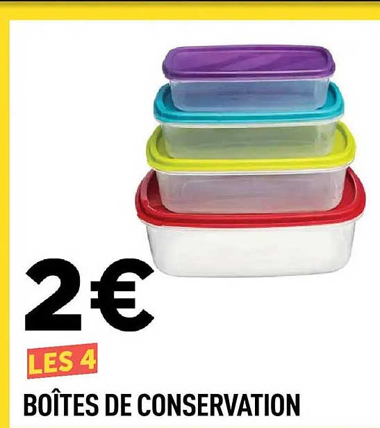BOÎTES DE CONSERVATION