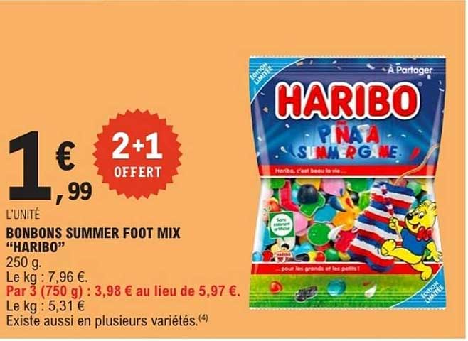 BONBONS SUMMER FOOT MIX “HARIBO”