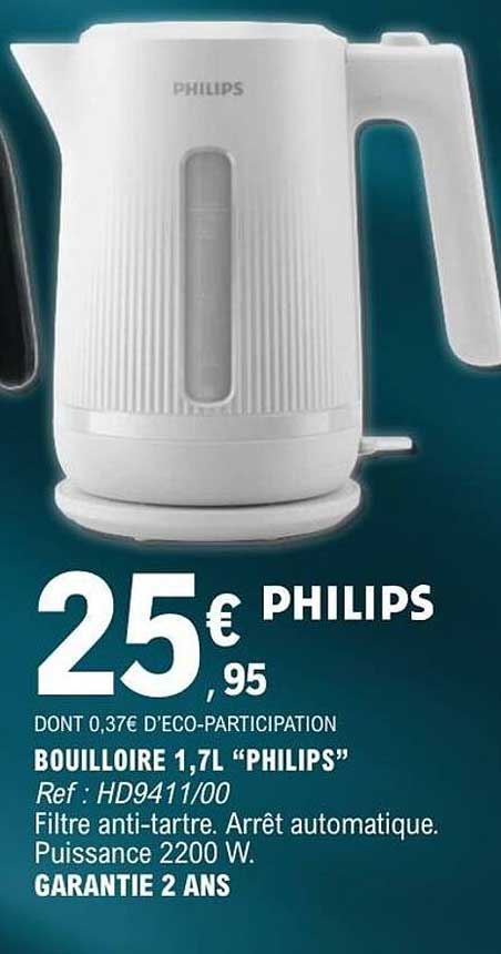 BOUILLOIRE 1,7L “PHILIPS”