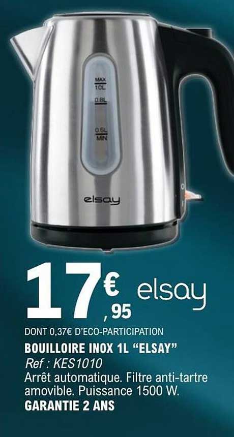 BOUILLOIRE INOX 1L “ELSAY”