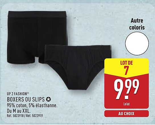 BOXERS OU SLIPS