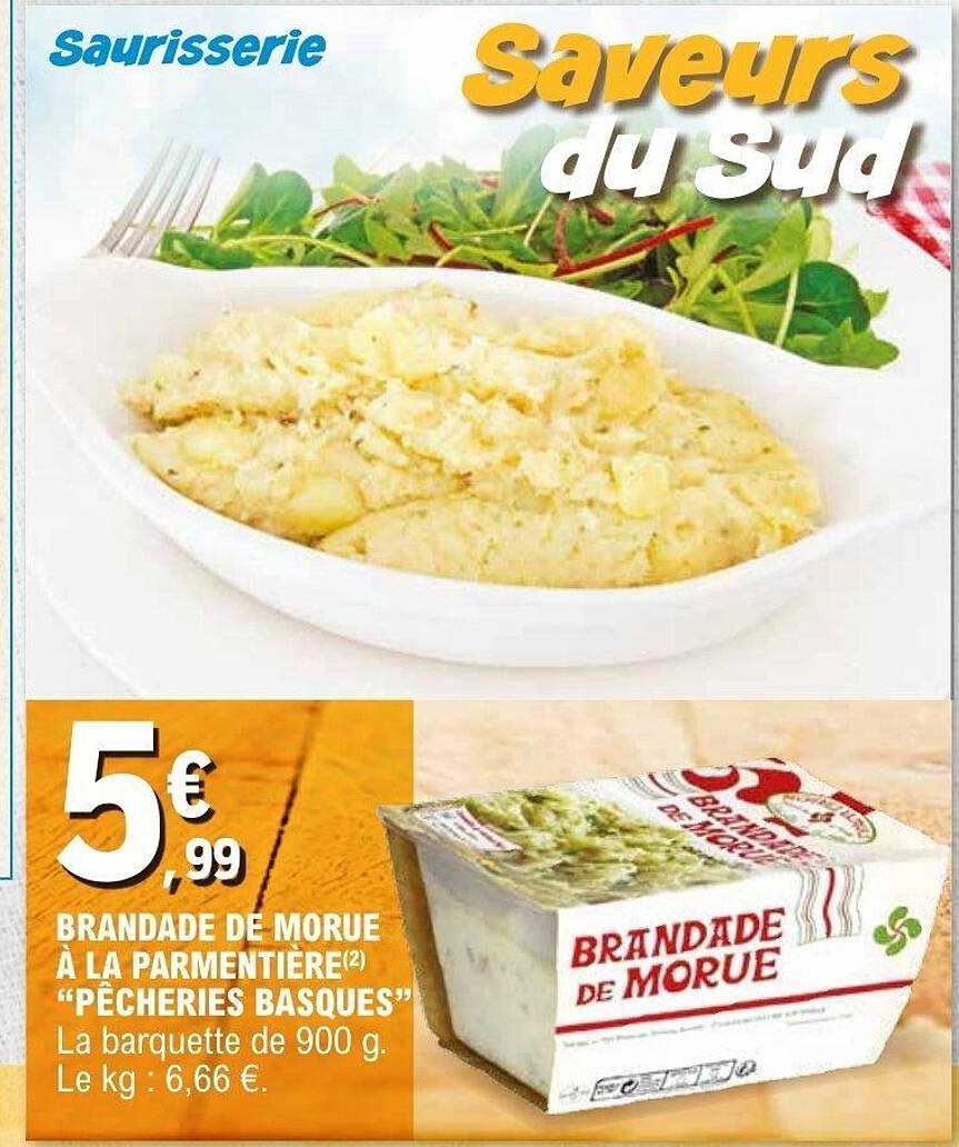BRANDADE DE MORUE À LA PARMENTIÈRE "PÊCHERIES BASQUES"