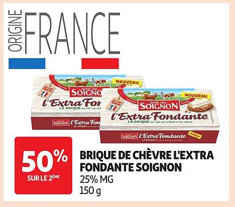 BRIQUE DE CHÈVRE L'EXTRA FONDANTE SOIGNON